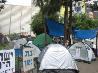 Manifestation à Haïfa contre le prix excessif des loyers, 2011 (photo: Wikimedia/Hanay)