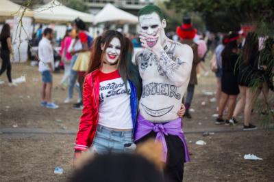 Joker et son Harley Queen tout sourire (photo : Arik Ninio)
