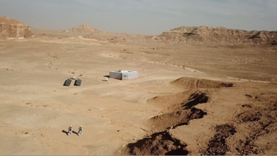 Paysage martien dans le désert israélien du Néguev (photo : Professeur Oded Aharonson).