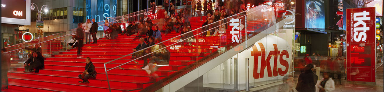 Le TKTS sur Times Square a servi de modèle à la version (en plus petit) de Tel-Aviv                                          (photo : site Internet TKTS)