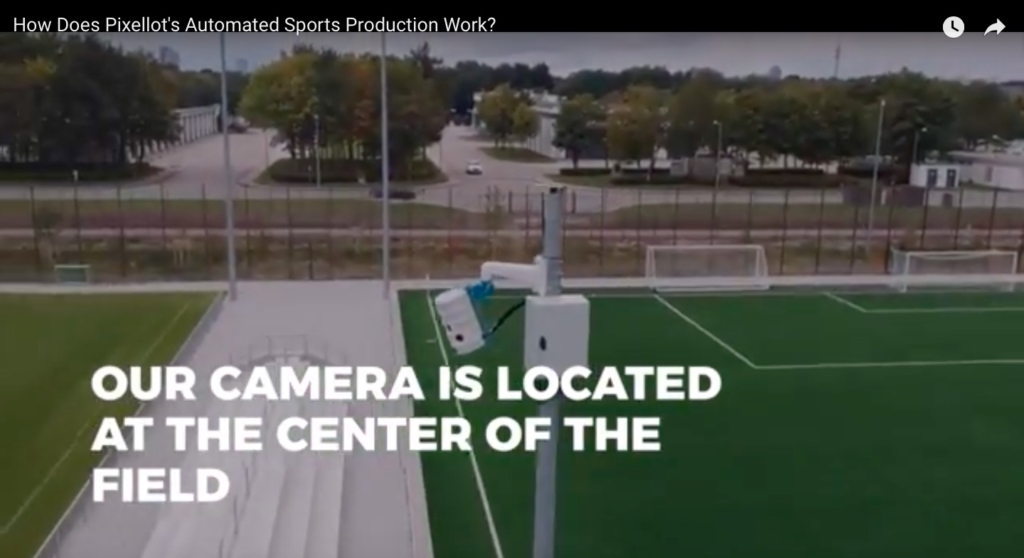 La plupart des start up israéliennes spécialisées dans le sport travaillent sur les technologies vidéo, à l’instar de Pixellot avec son système de multi-caméra (photo : capture d’écran du site Internet de l’entreprise)