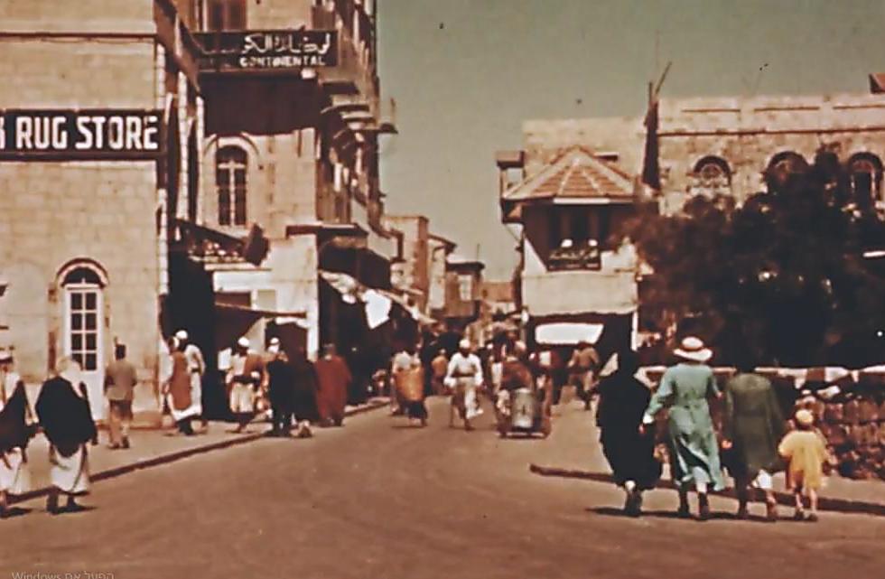 Porte de Jaffa à Jérusalem dans les années 30 (photo : cinémathèque de Jérusalem)