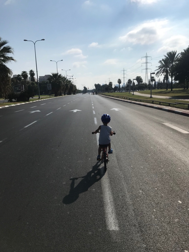 aire du vélo à Yom Kippour : un rêve pour les enfants (photo : privée)