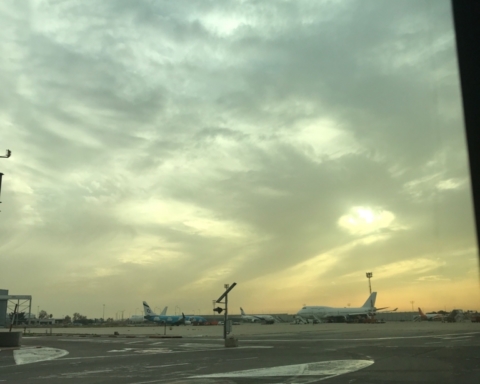 Avions d’El Al sur le tarmac de l’aéroport Ben Gourion (photo : KHC).