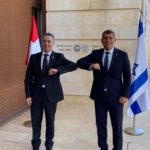 Le Conseiller fédéral Ignazio Cassis avec le Ministre des Affaires étrangères israélien Gabi Ashkenazi à Jérusalem (photo: FDFA).