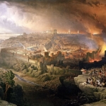 Destruction de Jérusalem et du Temple par les Romains, tableau de David Roberts (photo : Wikimedia Commons)